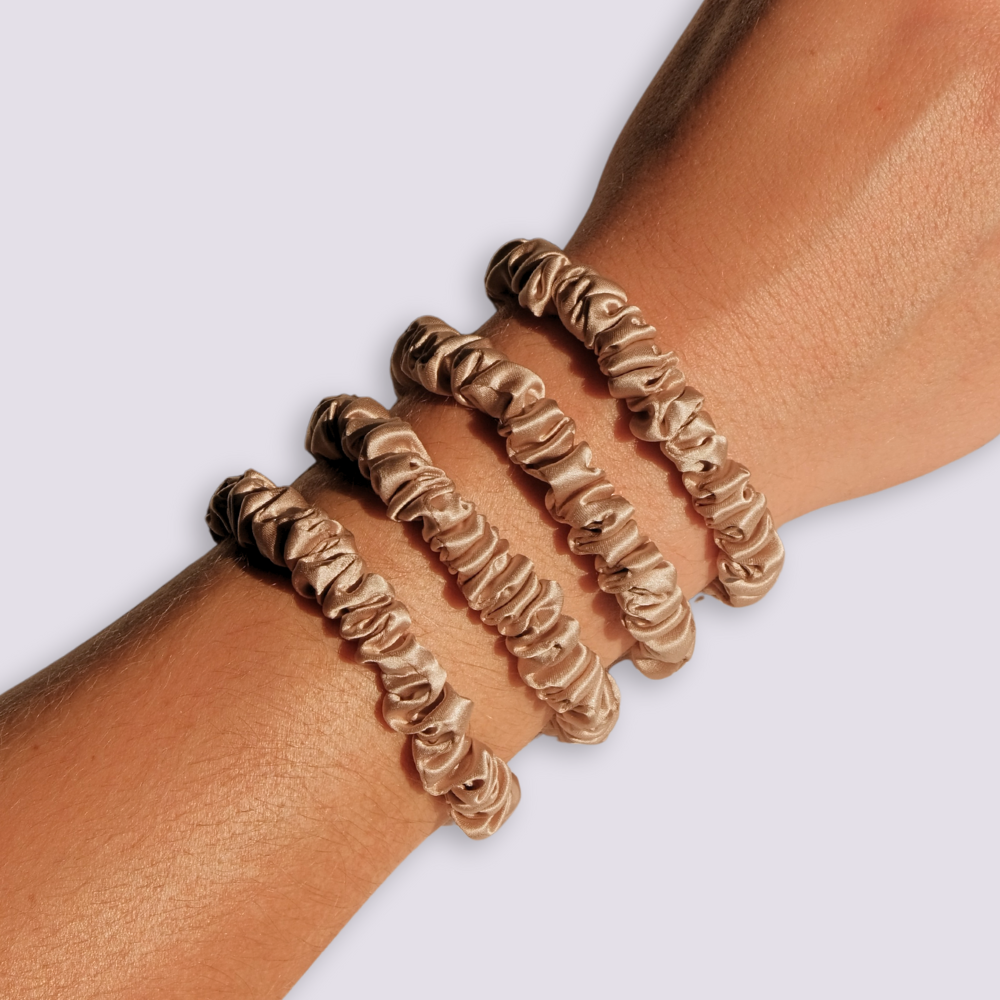 Slim Silk Scrunchies