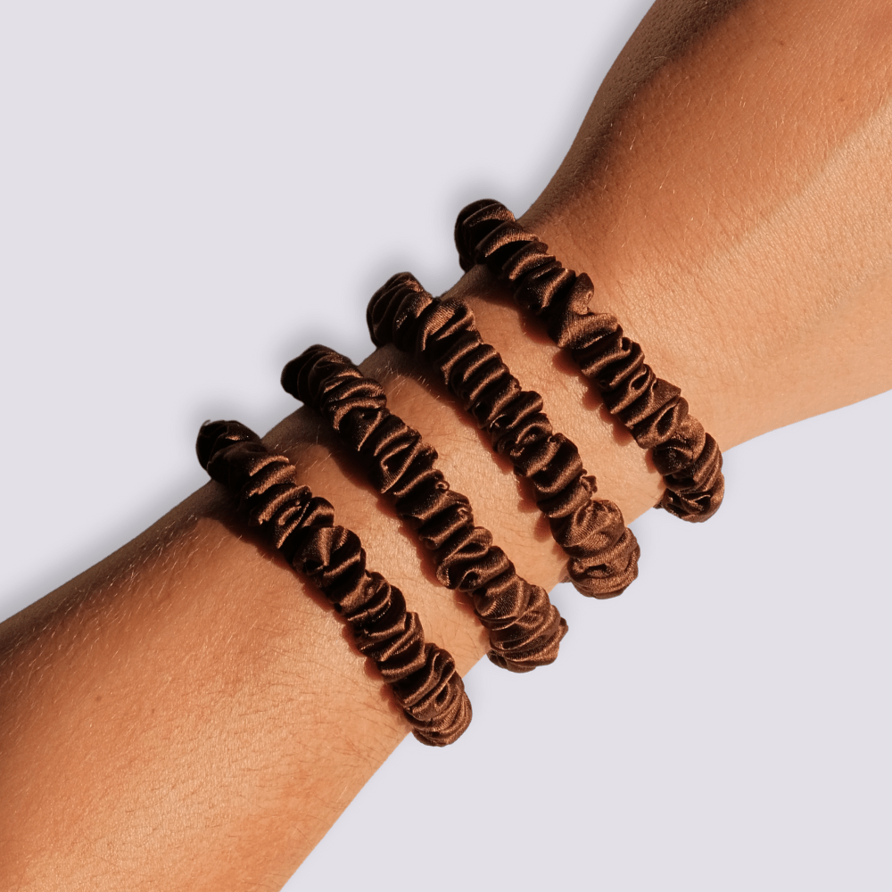 Slim Silk Scrunchies - Strands of Silk