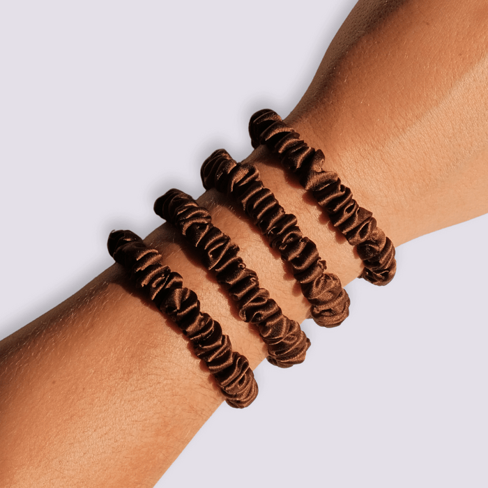 Slim Silk Scrunchies - Strands of Silk